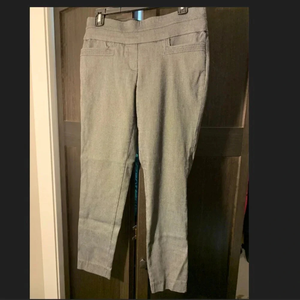 Maurices stretchy dress pants - black/gray print